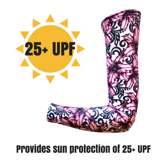 Lilly Print Arm Sleeves / Arm Warmers /Sun Sleeves - Picture 7 of 9